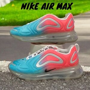 NIKE AIR MAX 720 PINK SEA WOMENS SNEAKER SHOES SIZE 8.5 LAVA GLOW PINK SEA